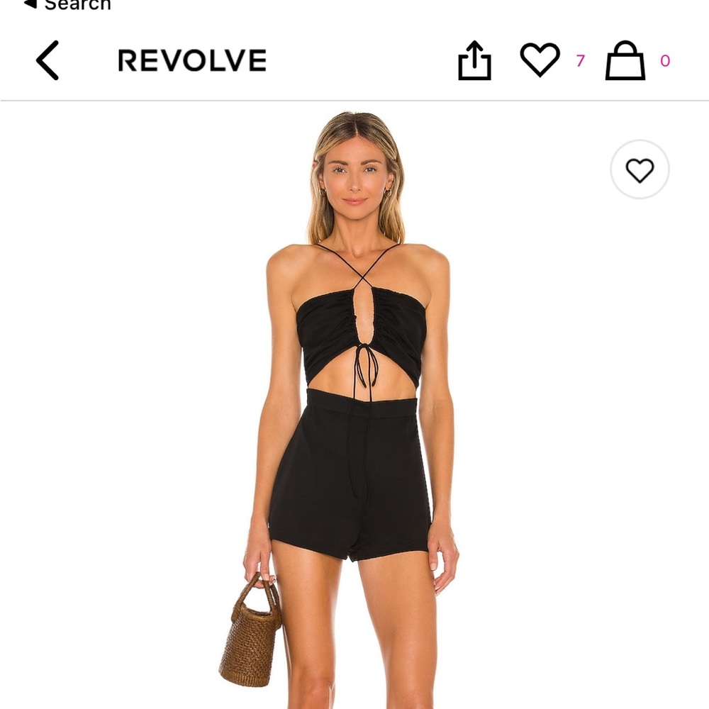 Revolve Superdown Black Romper - image 2